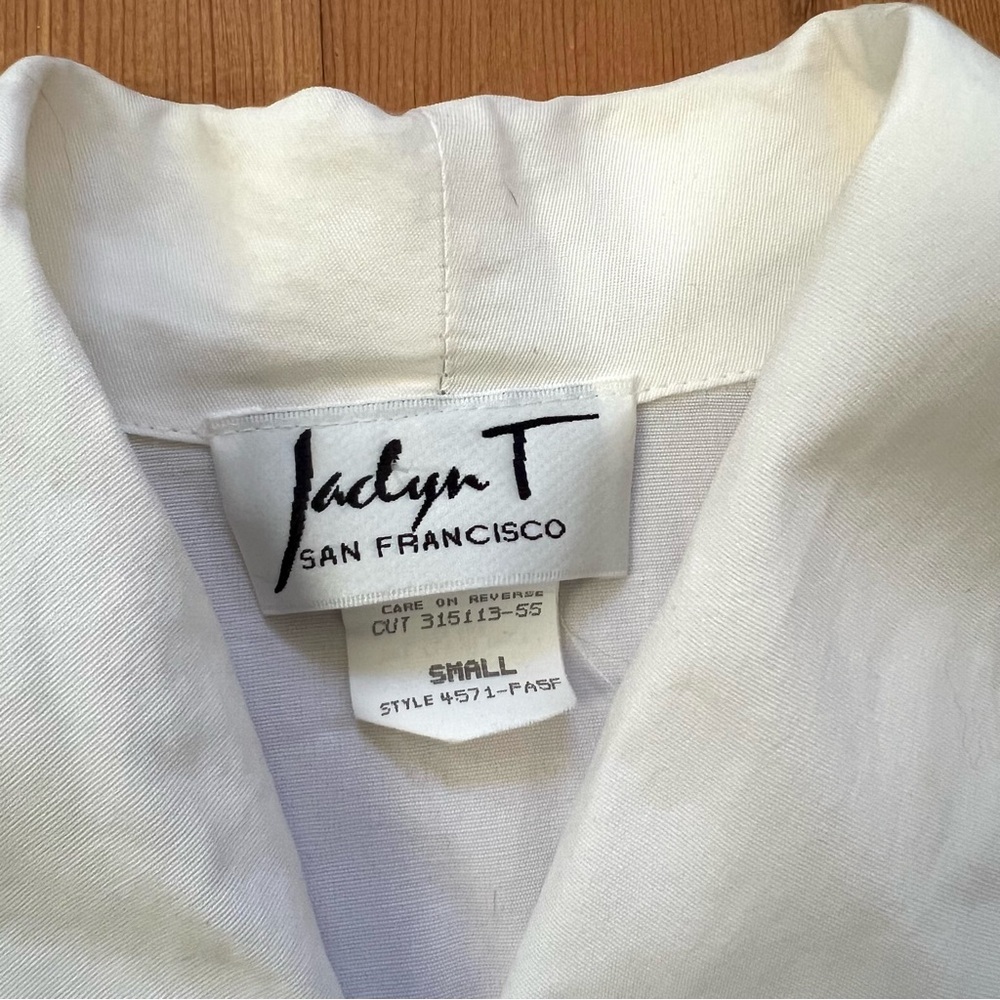 Vintage Structured Button Blouse S - image 3